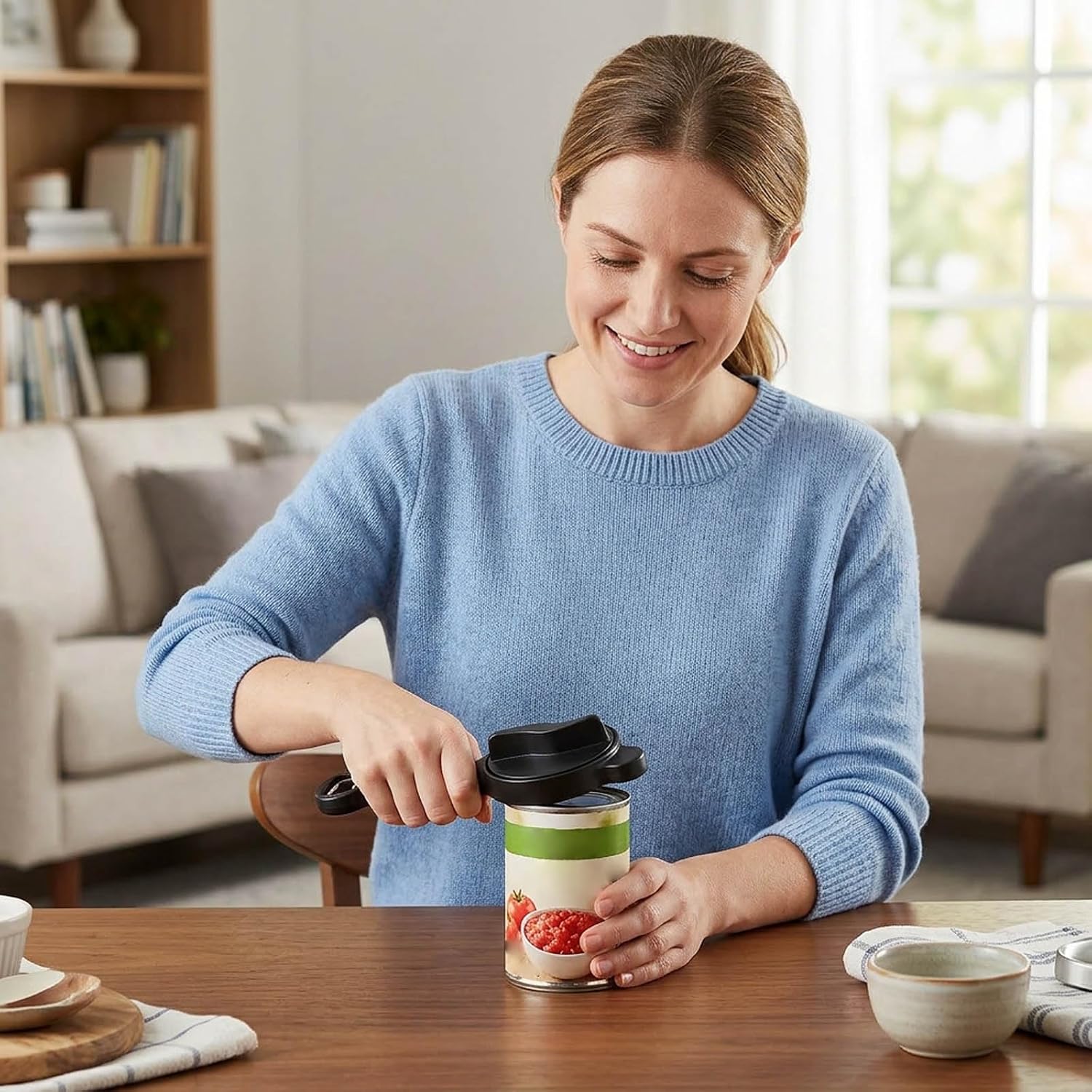 Jar Openers for Seniors, Adjustable Jar Opener, for Weak Hands, Jar Lid Opener with Ergonomic Design, Multi-Functional Kitchen Tool for Stubborn Jars and Bottles