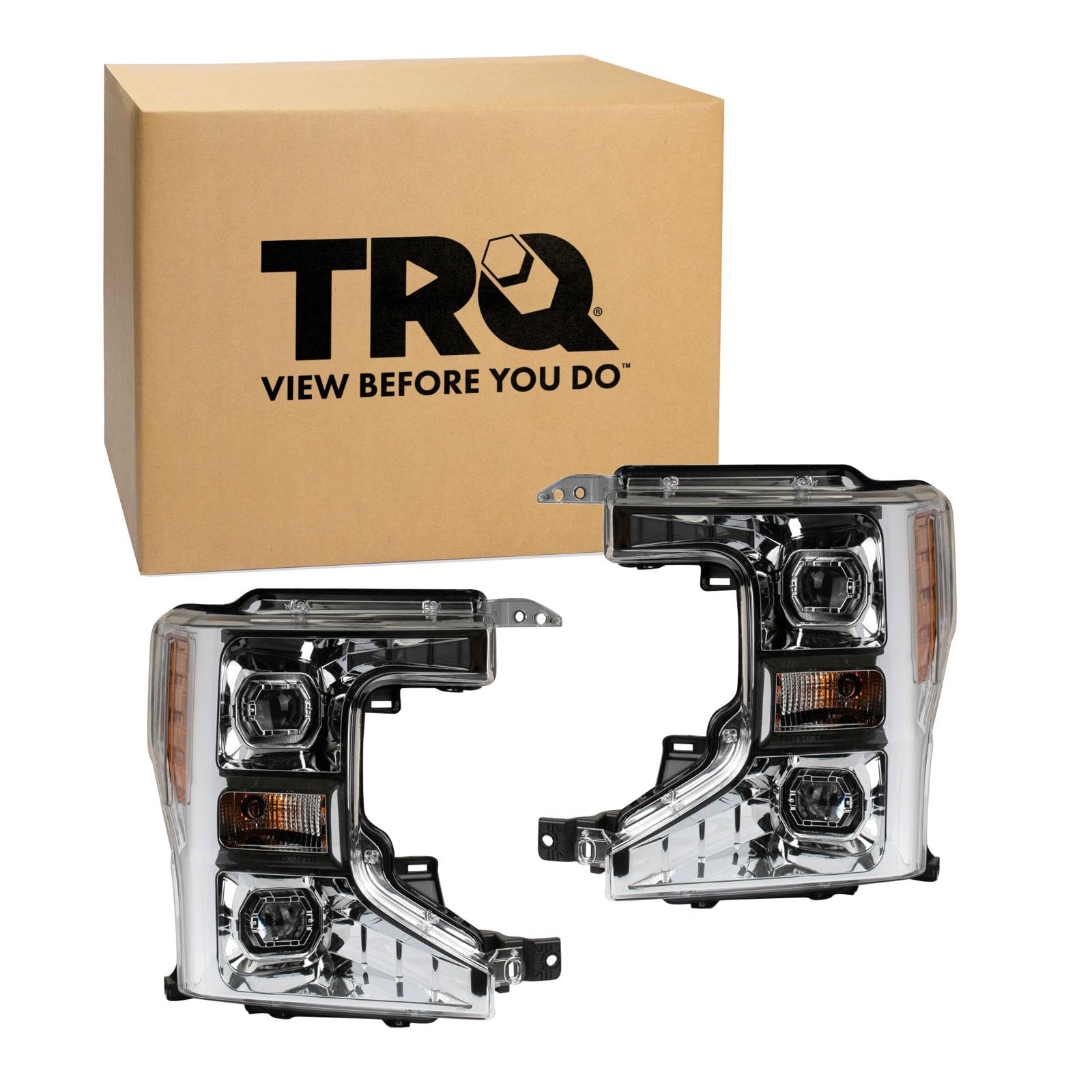 TRQ Headlight Assembly Set FO2502405 FO2503405