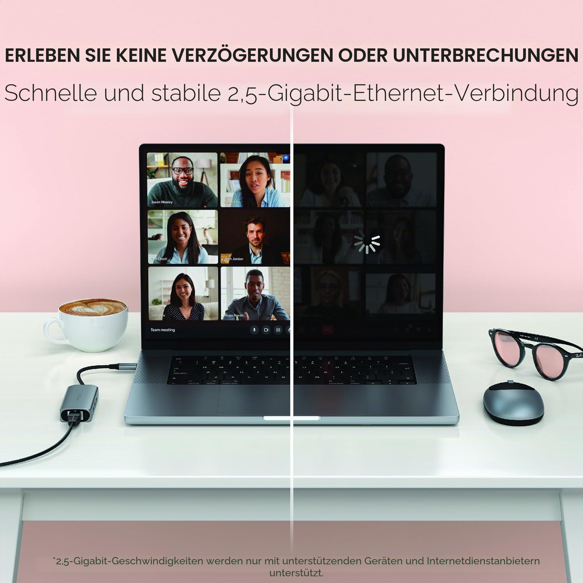 SATECHI USB-C Hub 4-in-1 mit 2,5 Gbit/s-Ethernet