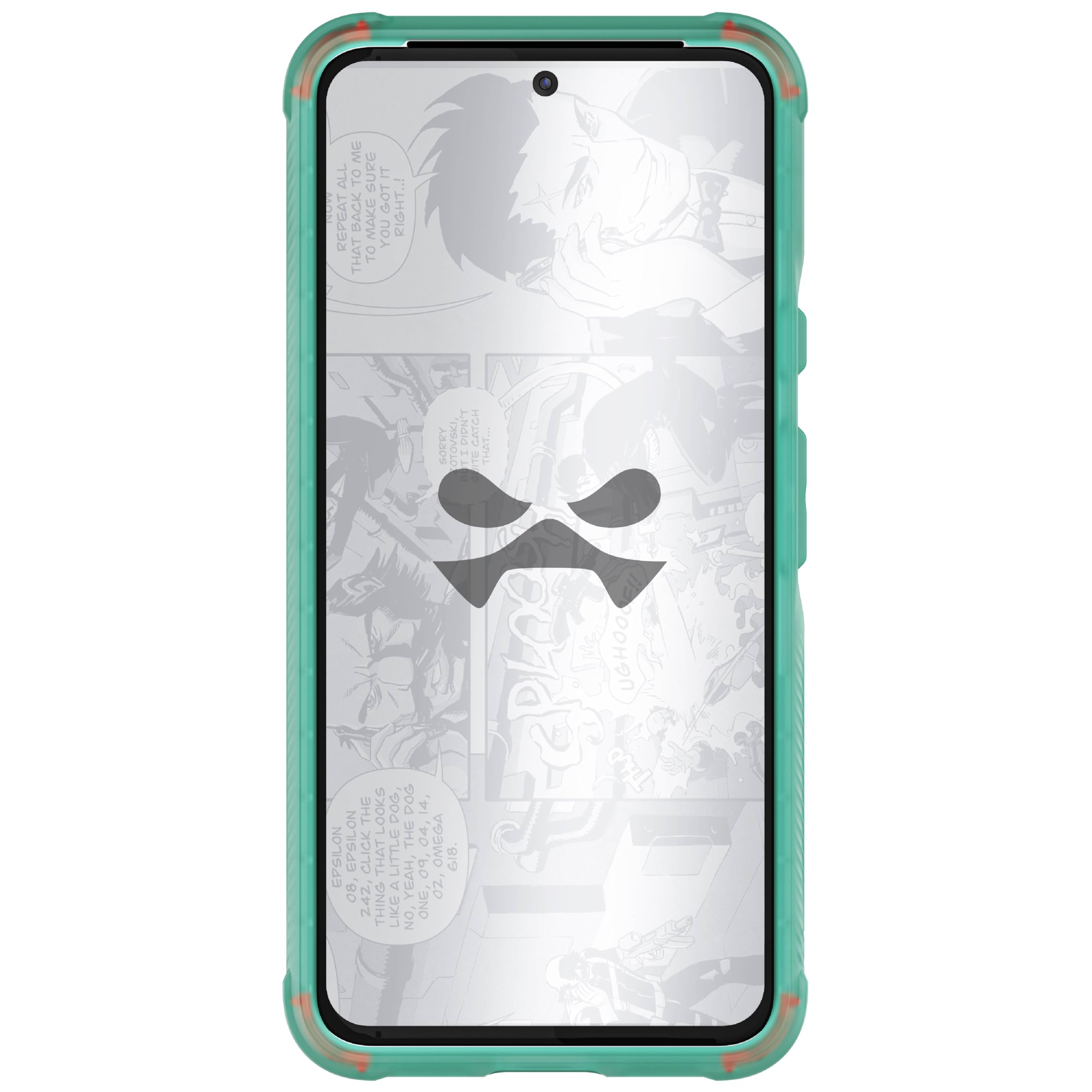 Ghostek Covert - Funda transparente para Google Pixel 8, compatible con carga inalámbrica, silicona transparente, a prueba de golpes (6.2 pulgadas, verde azulado)