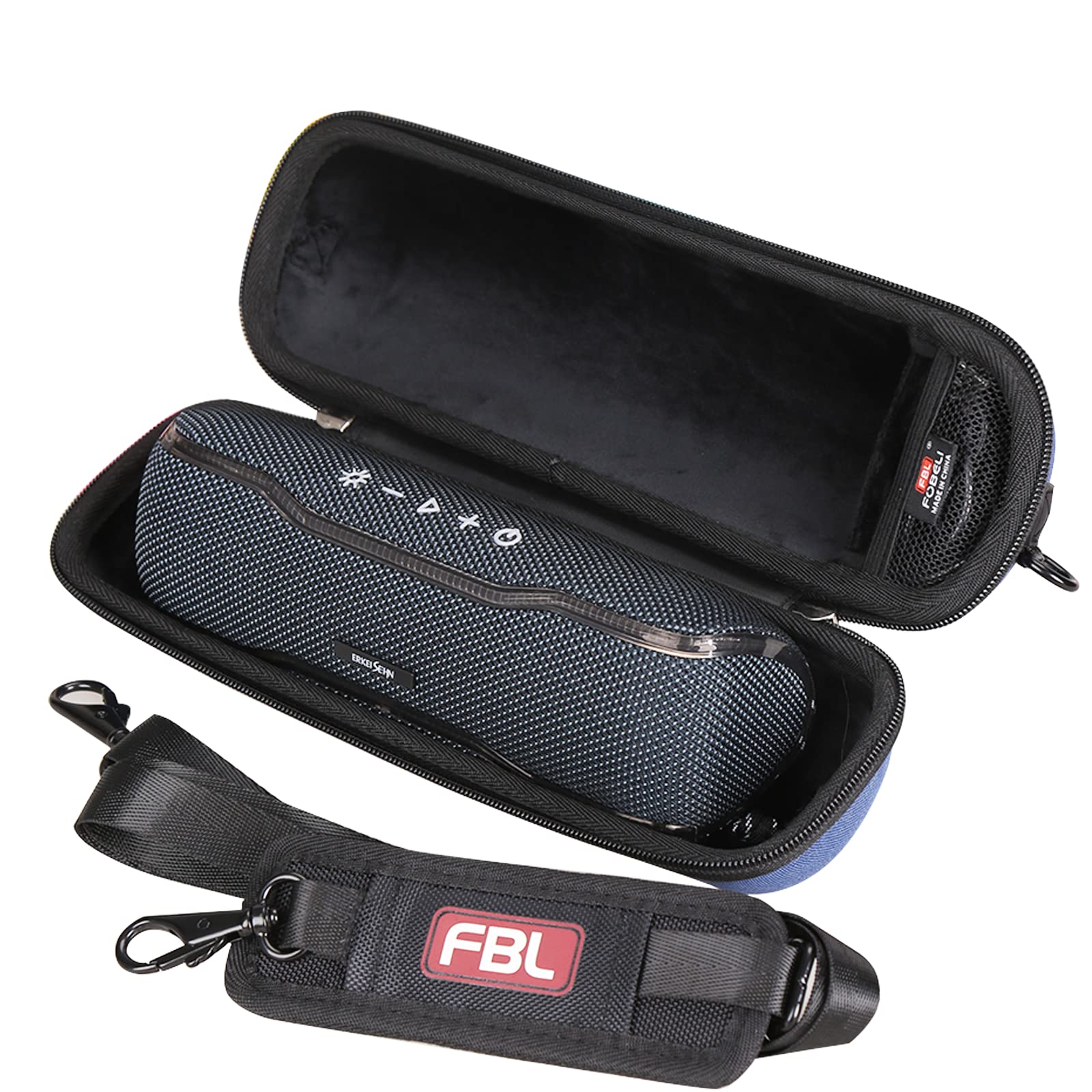 FBLFOBELI Hard Storage Travel Carrying Case Compatible with ERKEI SEHN Portable Bluetooth Speaker, Shockproof Protective EVA Bag