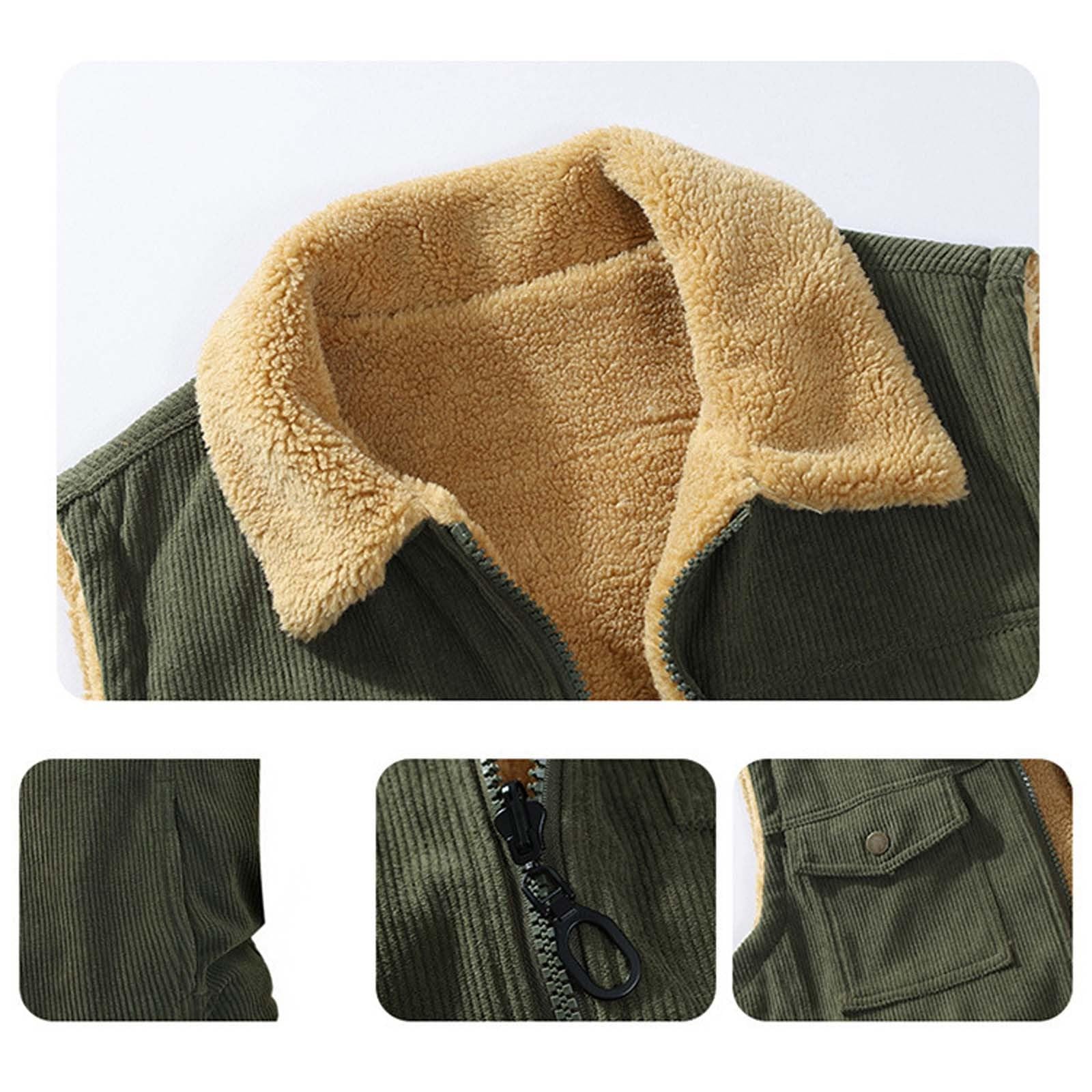 Genérico Chaleco ligero acolchado para hombre Gilet Hombres Casual Capa Sólida chaqueta térmica correr Desmangado Con Cremallera ajuste regular Exteriores Talla Grande