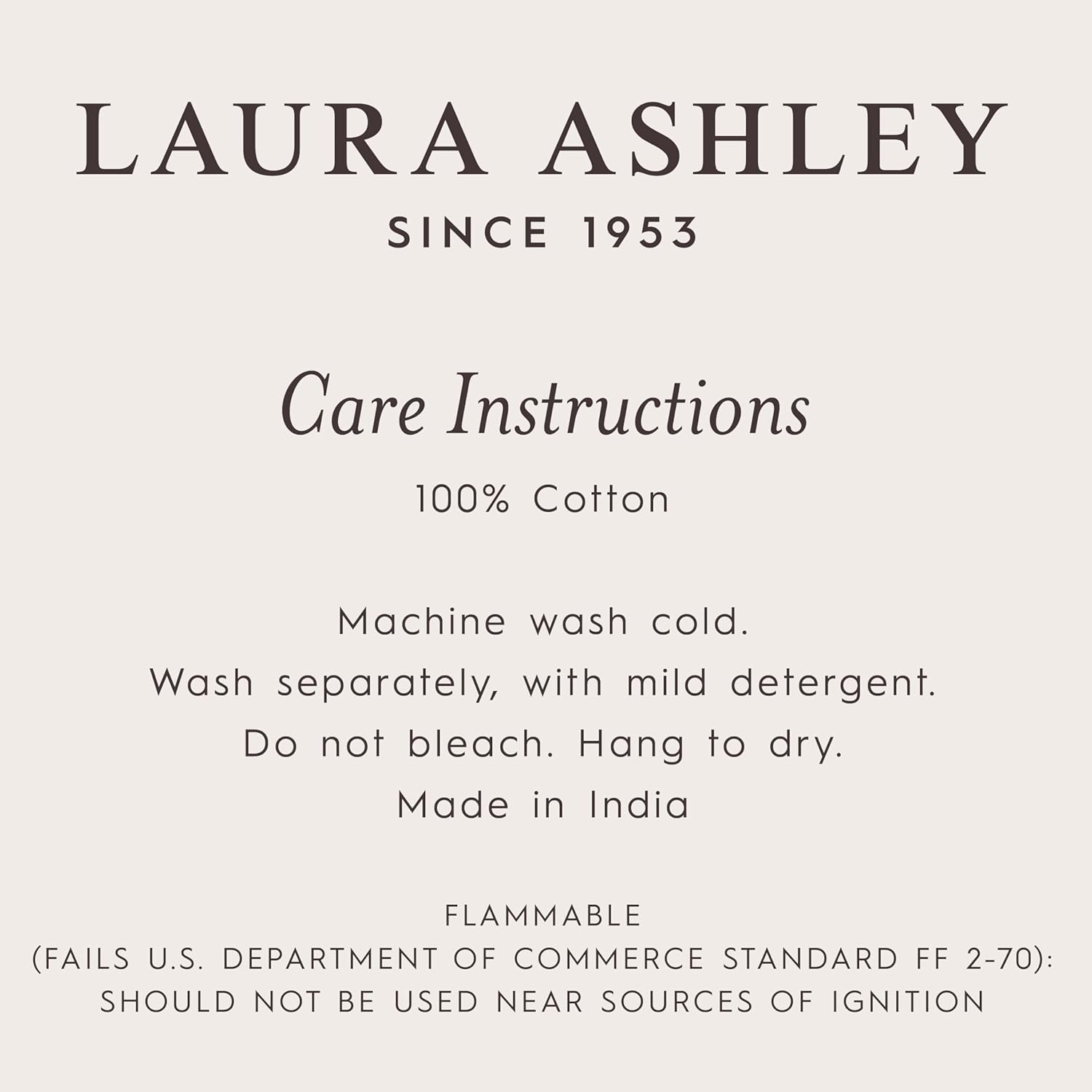 Laura Ashley Eloise 100% Cotton Round Bath Mat with Crochet Border, Soft & Absorbent, Sandshell Beige 26" Bathroom Rug