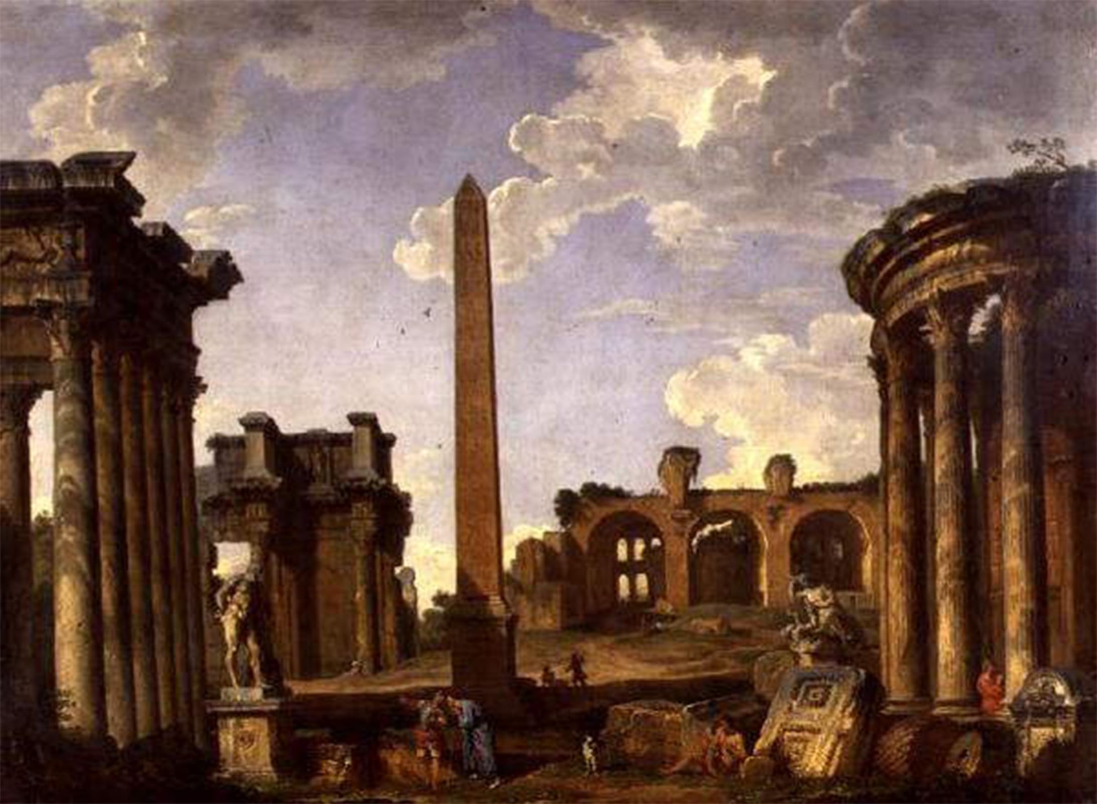 POSTERIIk Famous Print Pop Art Wall Art Graffiti Roman Capriiccio by Paolo Pannini Art Prints for Home Decor 60x90cm