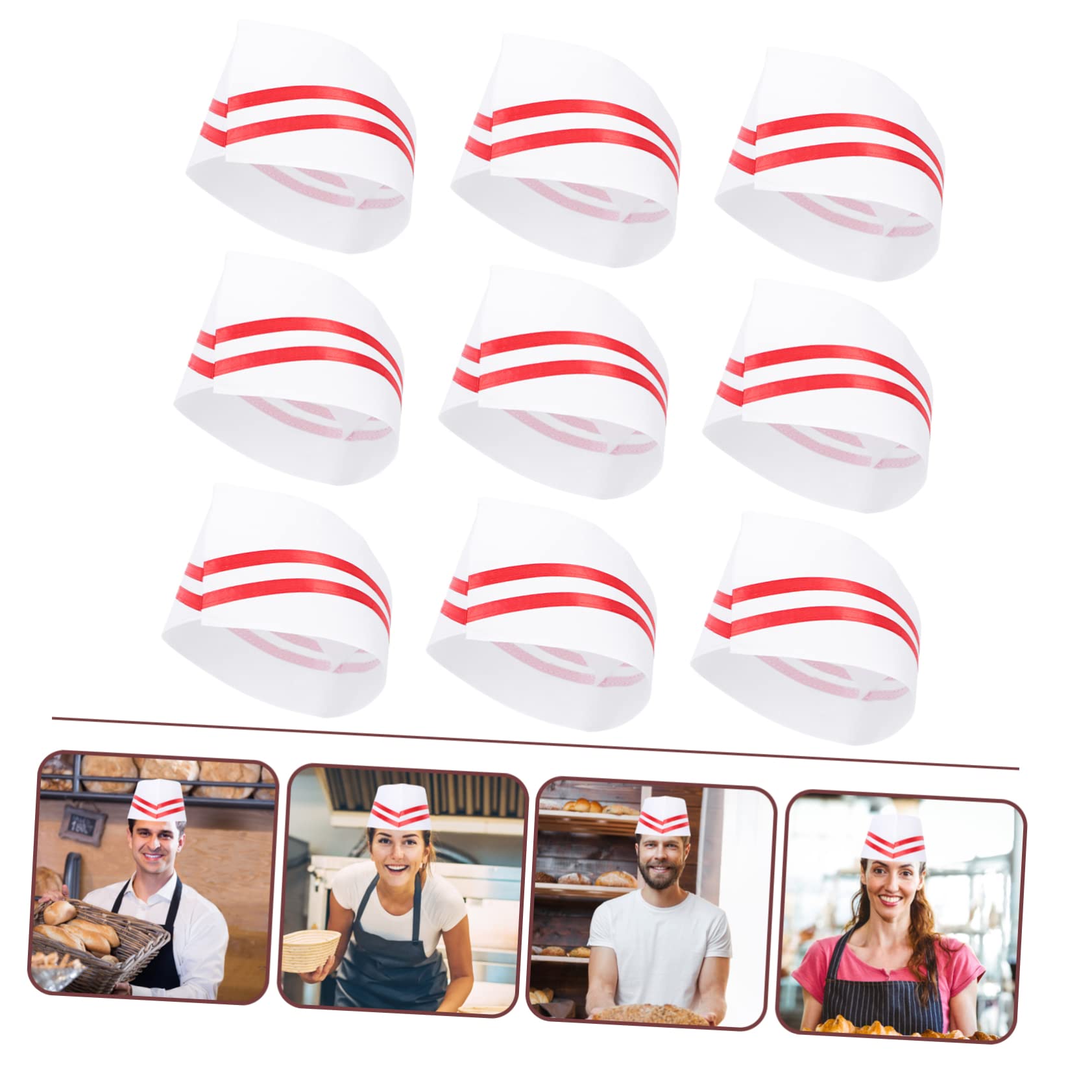 Sombrero De Cocina Sombreros De Trabajo De Cocina Gorras Redes Tapa Gorro para Hombre Gorros De Chef para Mujer Sombreros para Mujer Señoras Sombreros Paño
