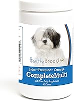 Vista 247 de Healthy Breeds Schnauzer miniatura todo en uno multivitamínico suave masticable 90