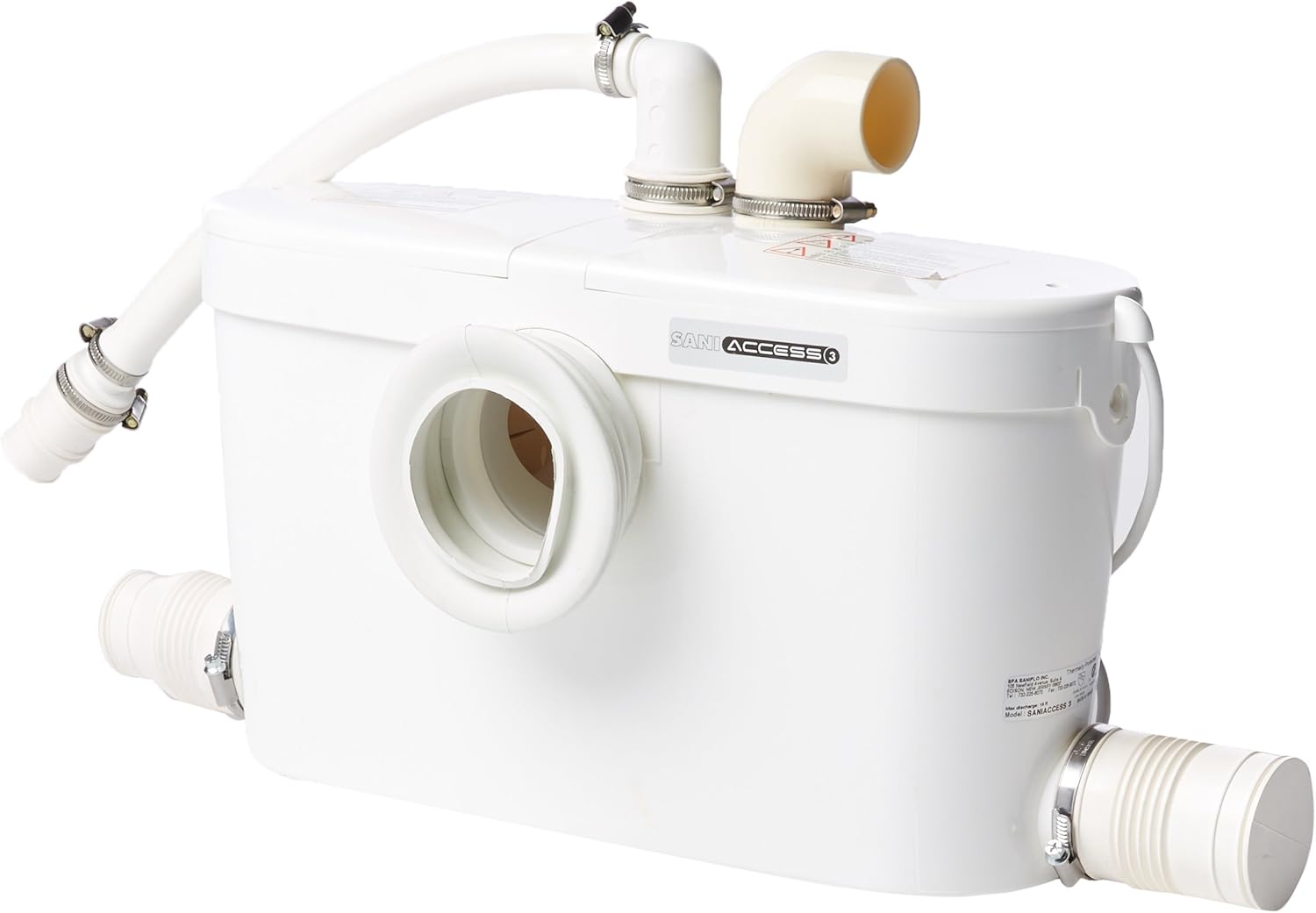 Buy Saniflo 082 Saniaccess 3 Macerator 1/2 HP Pump, White Online in ...