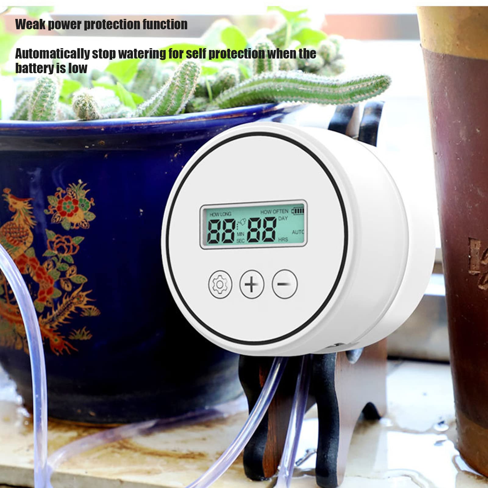 Système D'arrosage Automatique pour Plantes D'intérieur, Système D'arrosage Automatique, Minuterie D'irrigation USB Intelligente Programmable, Minuterie de Robinet de Tuyau Intelligent pour 20 Plantes