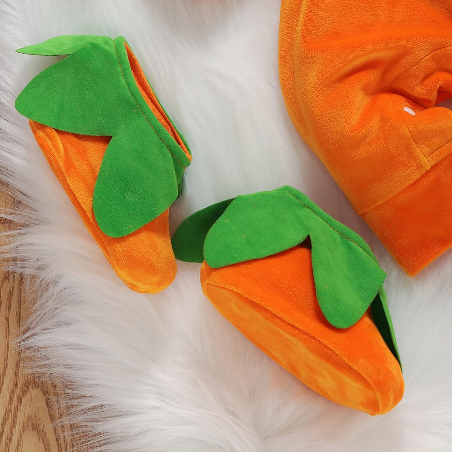 Toddler Baby Girls Boys Halloween Long Sleeve Pumpkin Face Pattern Romper+ Cap +Slipper Socks 3Pcs Outfits - Image 7