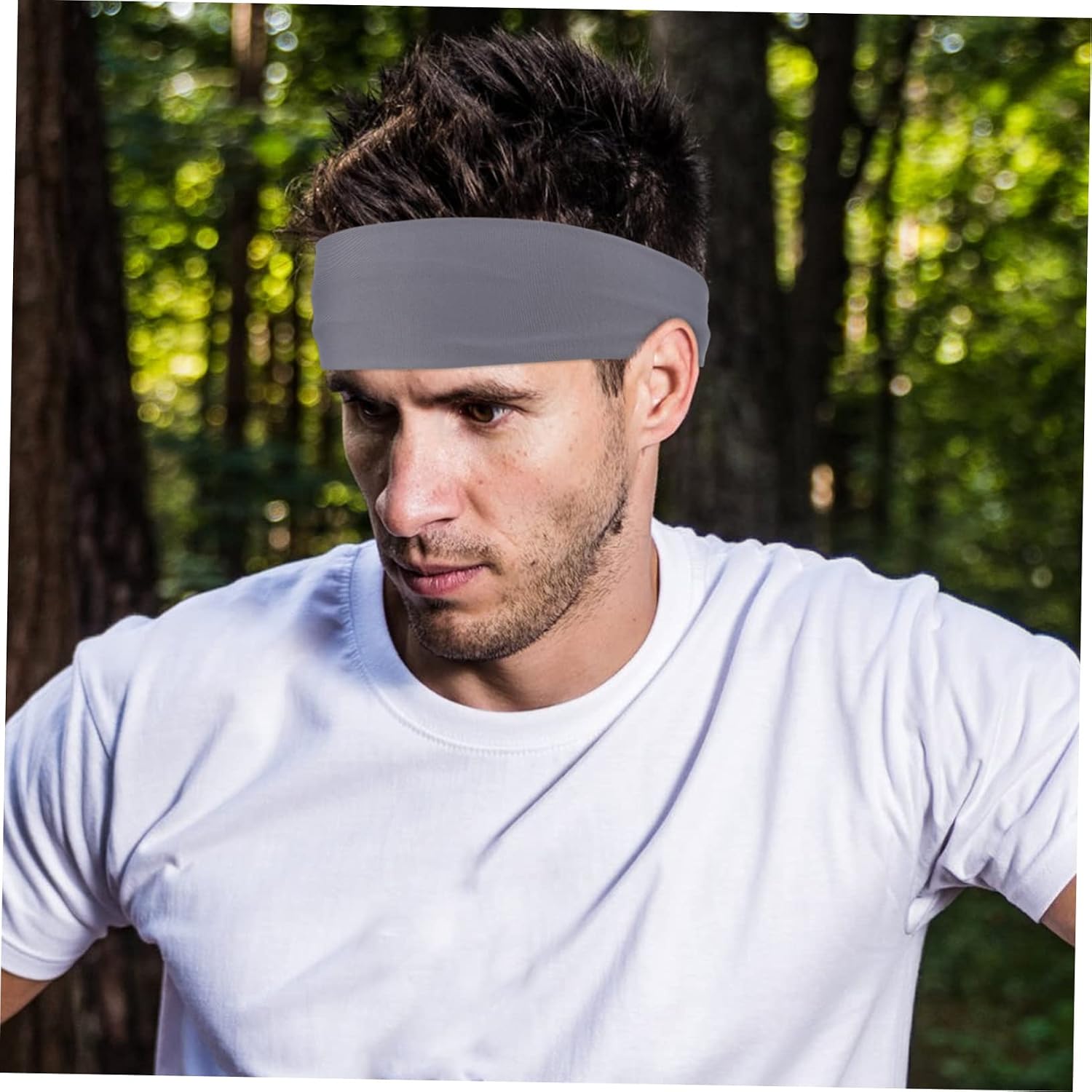 BESPORTBLE 20pcs Unisex Elastic Sweatbands Absorbent Headbands for Yoga Running and Fitness Comfortable and Stylish Hair Accessories for Men and Women image 3