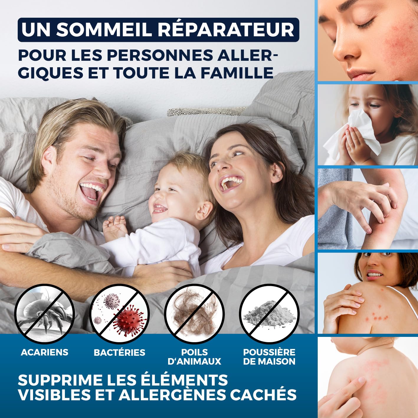 CLEANmaxx aspirateur à acariens avec lumière UV-C stérilisante | Aspirateur à Matelas avec Filtre HEPA, détruit 99,9% de Tous Les acariens | Nettoie et désinfecte en Une Seule étape