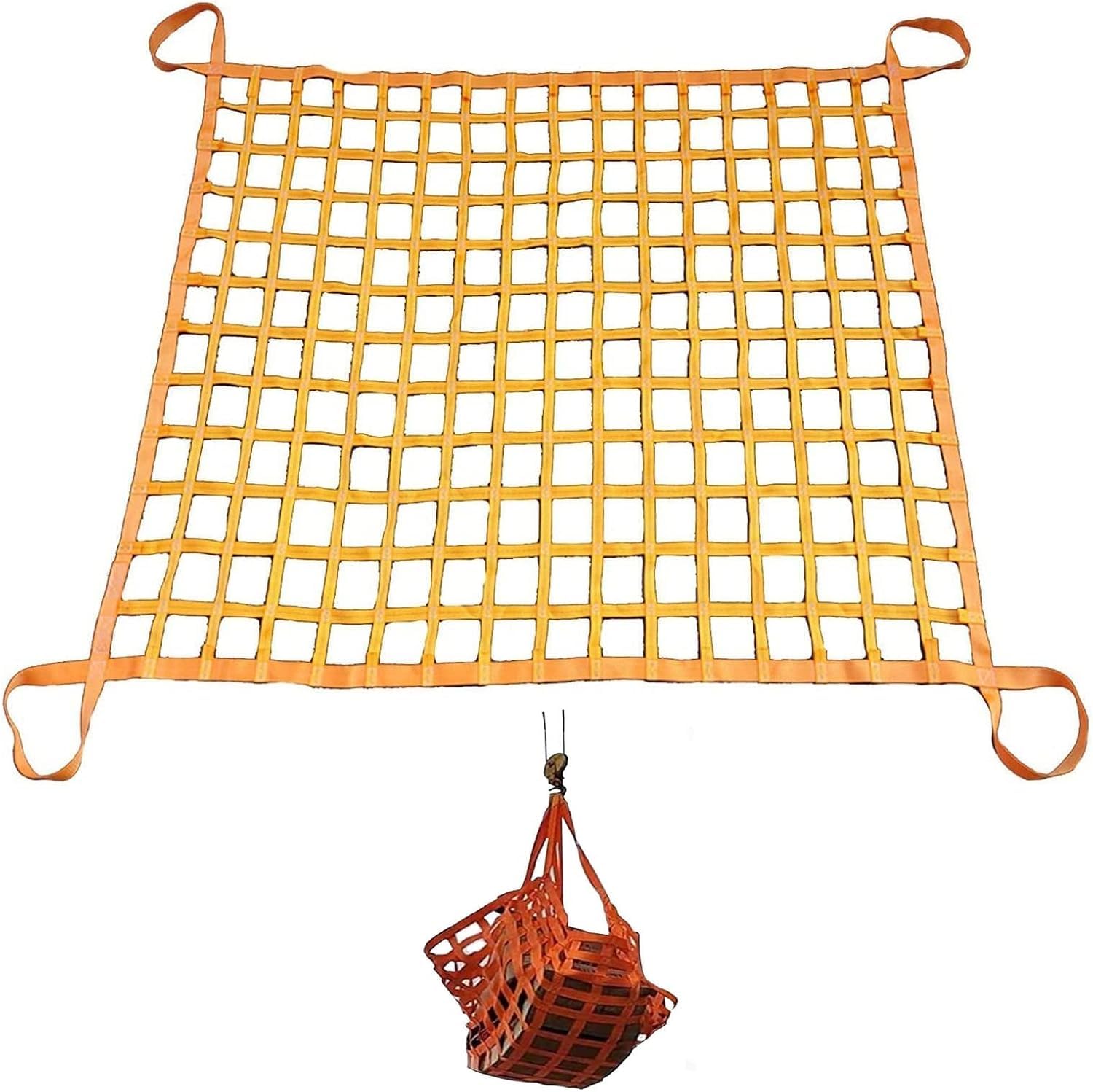 Red De Elevación De Alta Resistencia: Red De Carga Resistente A Desgarros con Malla Cuadrada De 10 Cm, Segura para Elevación Y Remolque, Soporta One Color 2 X 2M/Mesh 20cm/Load 3.5t