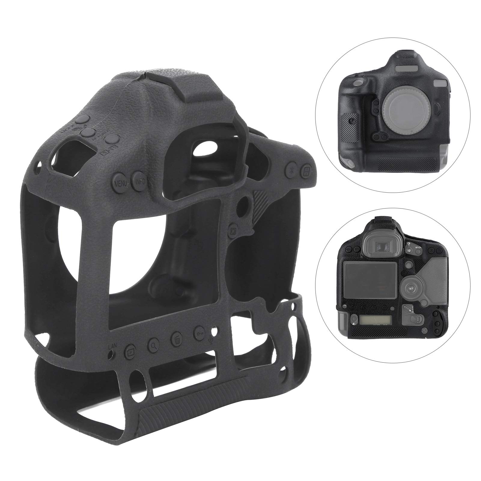Custodia Protettiva per Fotocamera Cover Morbida in Silicone Design Elegante e Durevole per Accessori per Fotocamere 1DX/1DXII/1DXIII Leggera 1 unità