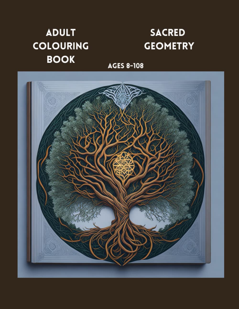 Sacred Geometry adult colouring book