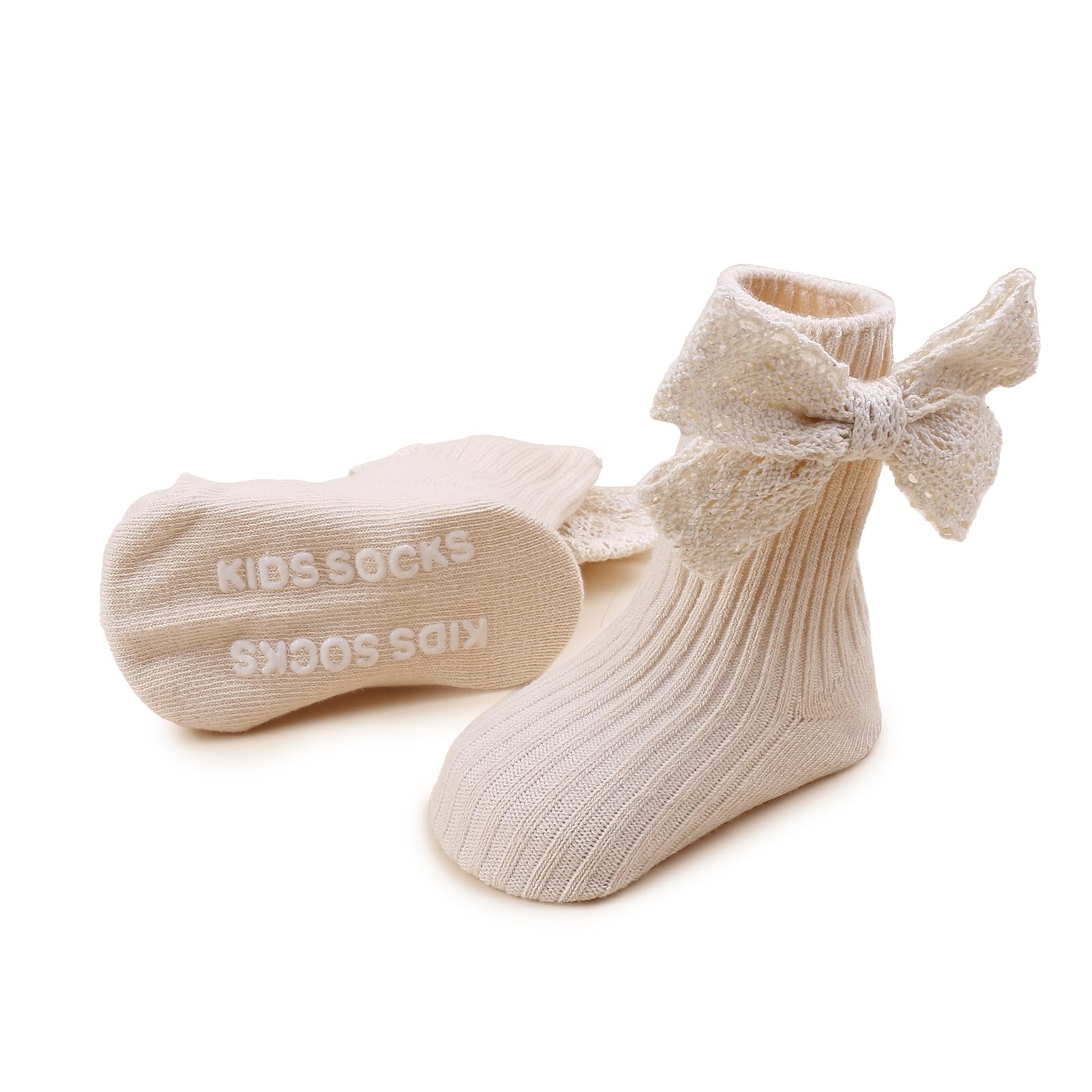 cherrboll Juego de diademas y calcetines para bebé, 3 unidades, suaves y florales, lazos para el pelo, calcetines de punto para recién nacidos, niños pequeños, accesorios de fotografía, regalos