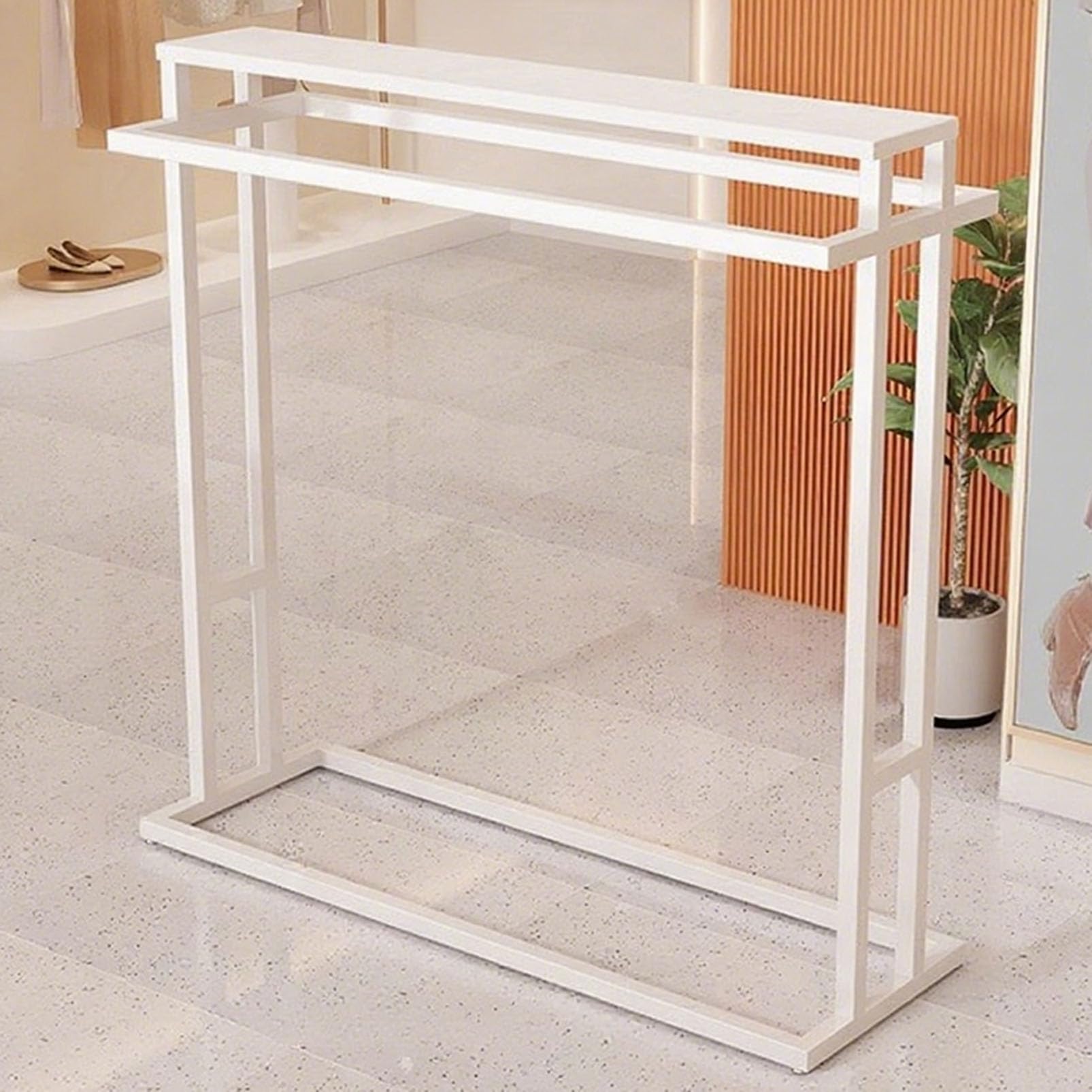 Portant à vêtements en métal multifonction et organisateur de rangement pour dressing de chambre
