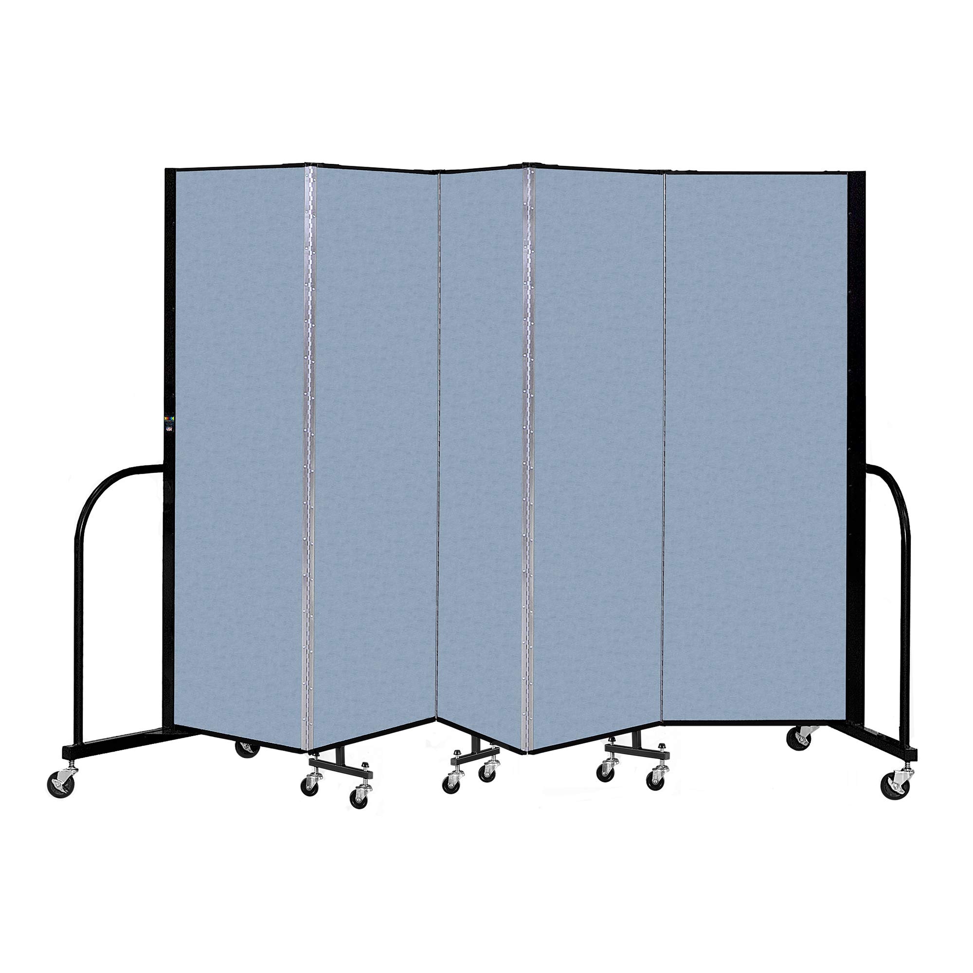 Norwood Commercial Furniture Assembled Freestanding Portable Partitions - 7 Panels (6' H x 13' 1" L), NOR-P607-MS - Mountain Spring