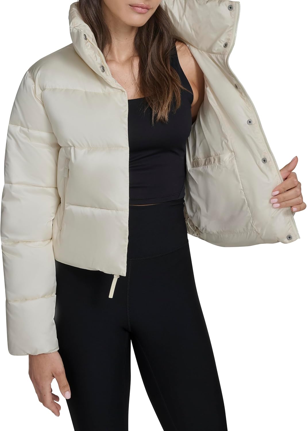 Champion womens Cropped Puffer Jacket - Image 6