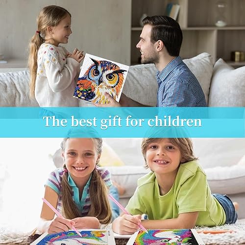 Vista 22 de Libfx Kits de arte de diamantes para niños, 4 piezas de arte de diamantes para niñas, niños, principiantes, artes y manualidades para niños de 8 a