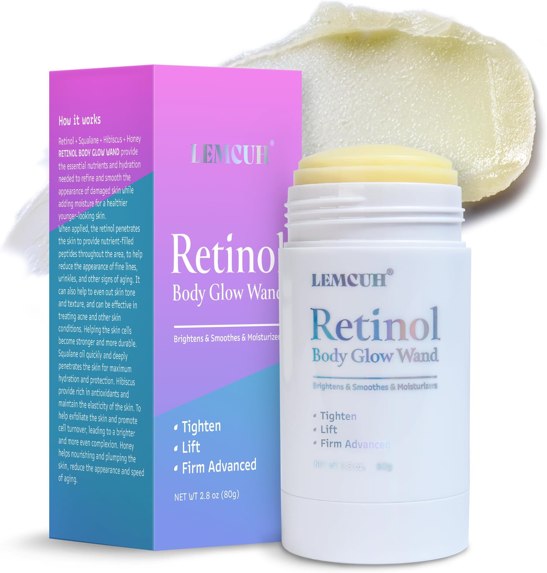 Retinol Body Lotion, Body Glow Wand, The Body Glow Wand