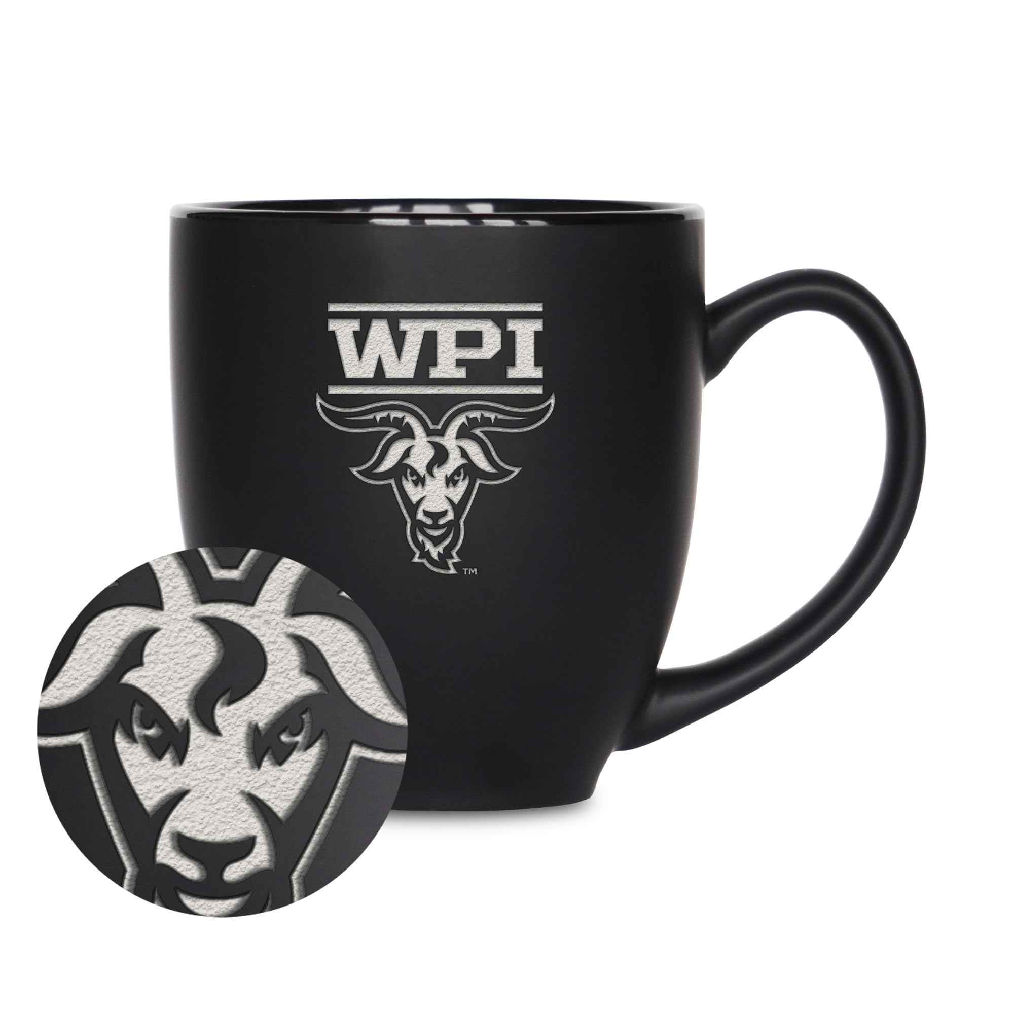 Tasse Worcester Poly Engineers gravée laser mat 425ml