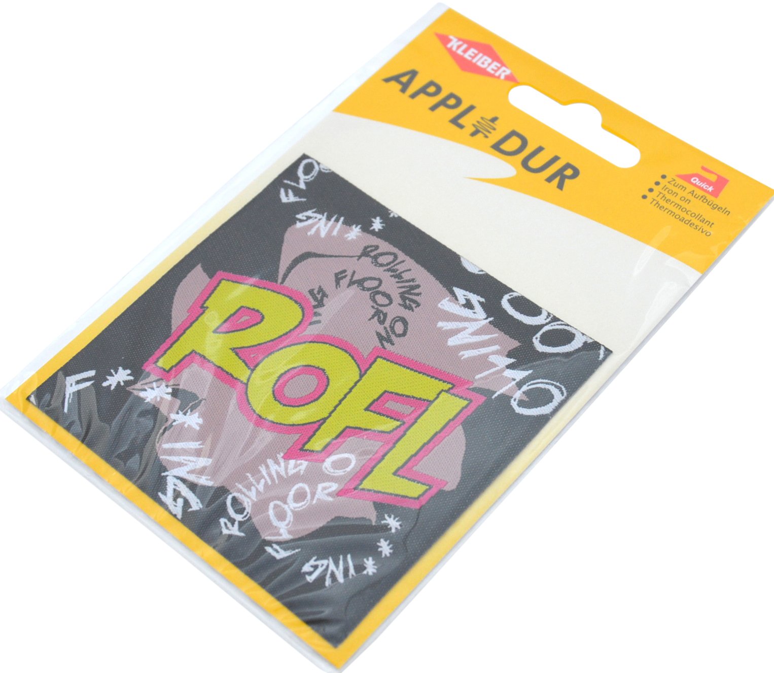 Kleiber Iron On Material Patch-ROFL-8.5cm x 8.5cm