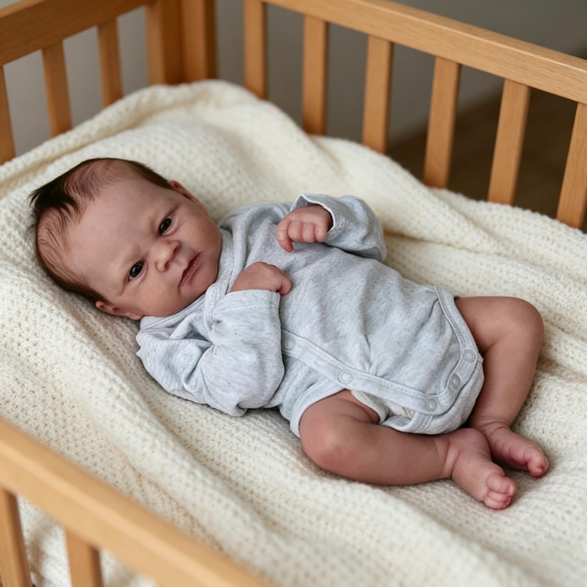 RXDOLL Realistyczne lalki Reborn Baby Dolls winylowe na całe ciało, dla dziewczynki, realistyczne lalki dla noworodków, na całe ciało, silikonowa, wodoodporna zabawka z zestawami do karmienia dla
