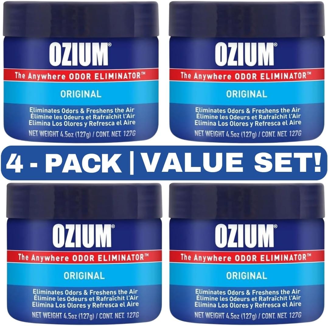 Parkway Distributors Ozium 4.5 Oz. 4 Pack Odor Eliminating Gel for Homes, Cars