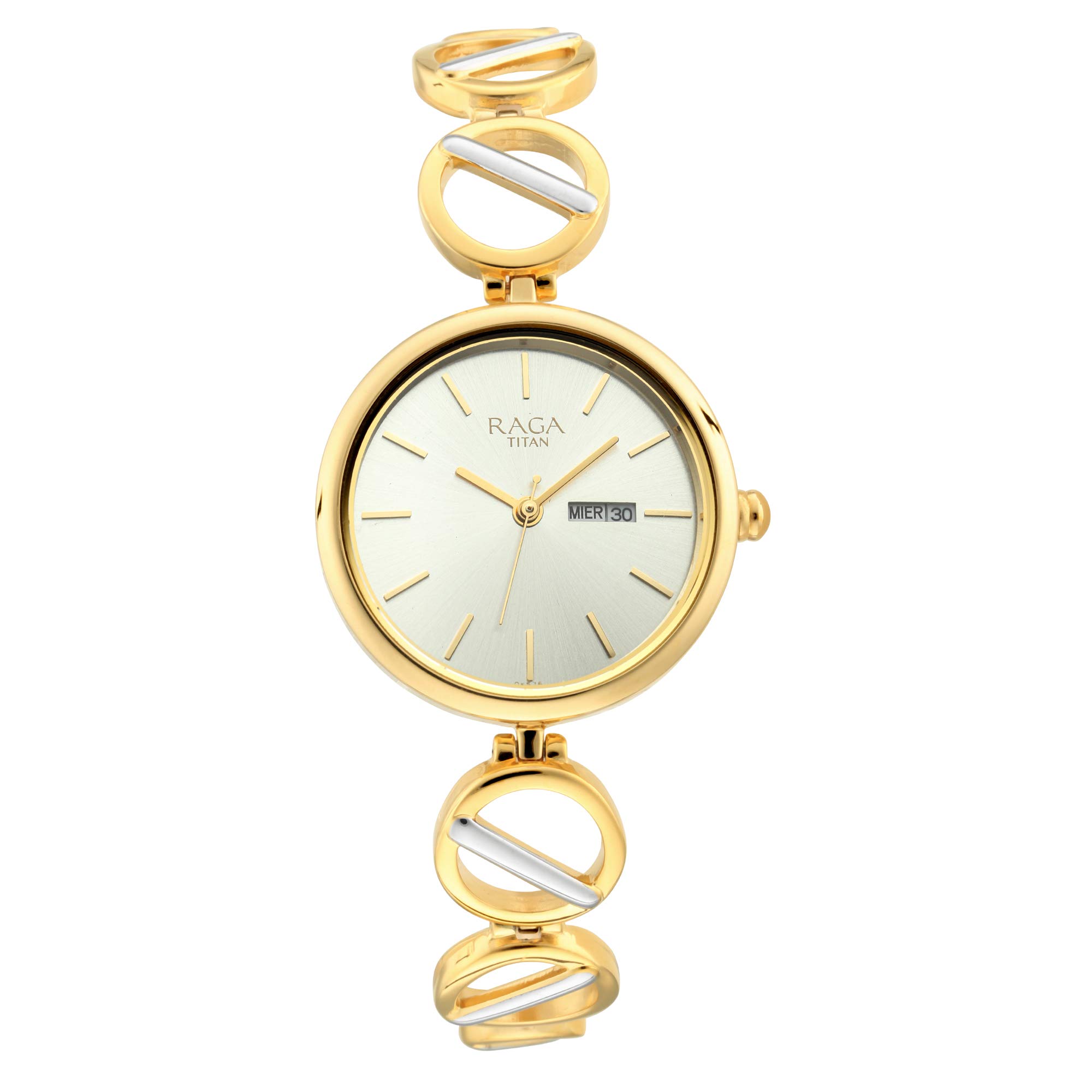 Titan Raga Viva Silver Dial Analog with Day and Date Metal Strap Watch for Women-NR2644BM01 (B08HD22M54) Amazon Price History, Amazon Price Tracker
