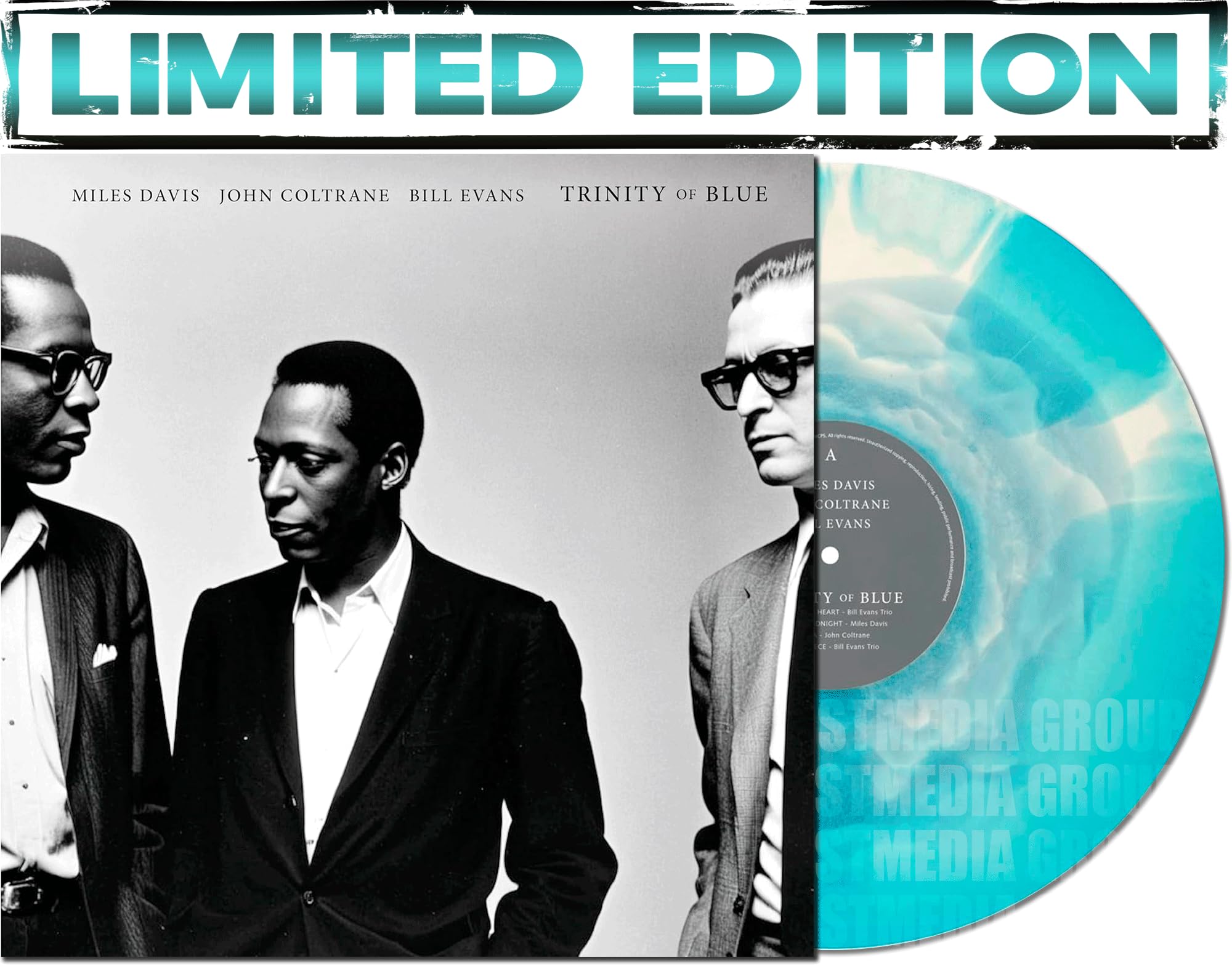 Trinity Of Blue - John Coltrane, Miles Davis, Bill Evans - Limited Color Edition Kind of Blue Era Jazz Compilation, Cool Jazz & Modal Jazz, Audiophile Collector's