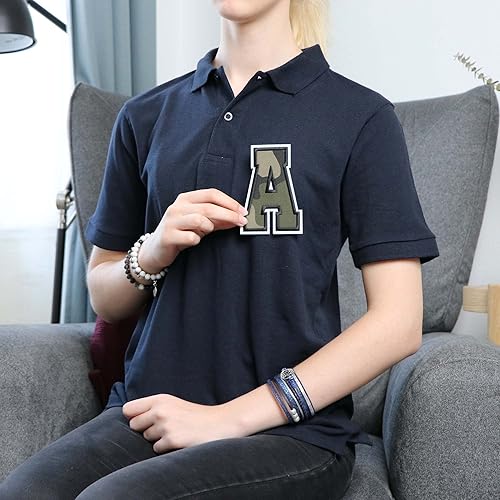 Miniatura 493 de Parches de letras termo-adhesivas de alta calidad – Lindas letras para ropa – Parche universitario para ropa – Letras bordadas de 4 1/2 parches