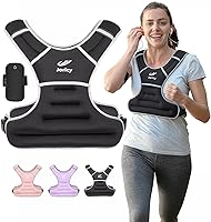 Vista 13 de Chaleco con peso para mujer y hombre, 6 libras, 8 libras, 10 libras, 12 libras, 15 libras, 18 libras, 20 libras, 25 libras, chaleco