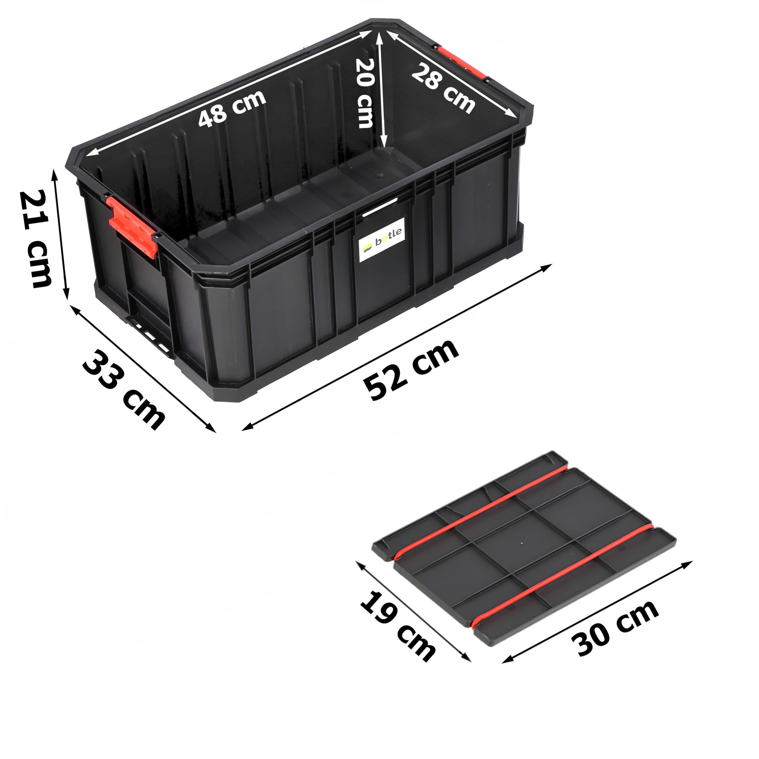 Boîte à outils avec 2 compartiments - Modulaire Basic Series