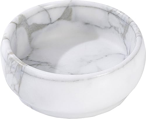 Cuencos decorativos de 4.72 pulgadas, cuencos decorativos de mármol natural para decoración del hogar, cuenco para llaves, mesa de café, cuenco para