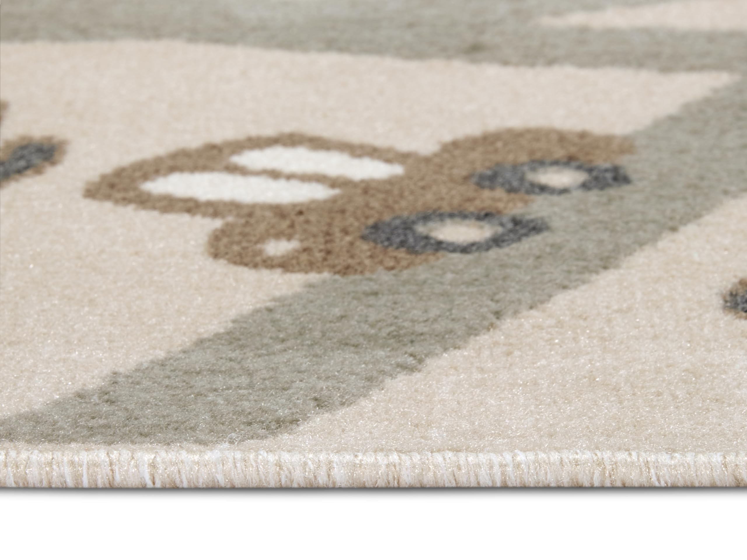 Hanse Home Adventures Kinderteppich - Tier Dschungel Spielteppich Straße Straßenteppich Teppich Junge Mädchen für Kinderzimmer, Jugendzimmer, Wohnzimmer - Creme Braun Grau, 160x235cm