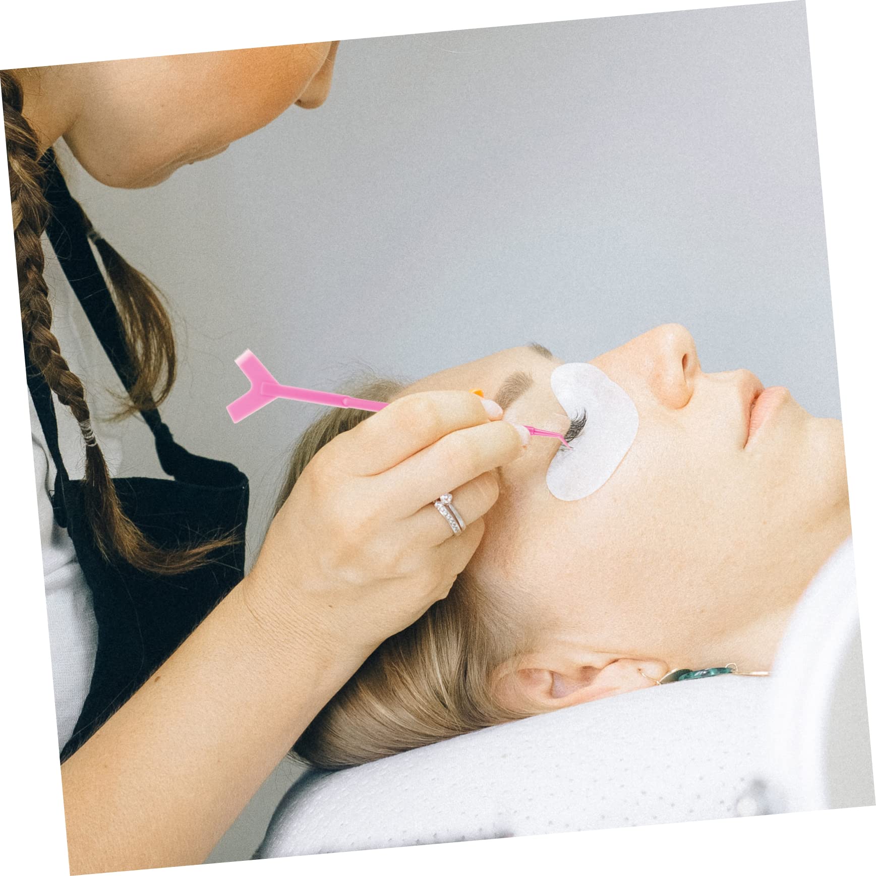 Didiseaon 90 Piezas Almohadilla De Sombra De Ojos Cepillos Para Extensiones De Pestañas Cinta De Maquillaje Para Sombra De Ojos Herramienta Separadora Aparato Páginas Constituir