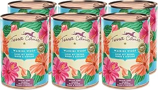 Terra Canis Lachs mit Quinoa, Mango und Hibiskus - Flower Menü Waikiki Woof Nassfutter 6x400g | Premium Hundefutter in 100% Lebensmittelqualität Aller Rohstoffe | Reichhaltig & gesund product image