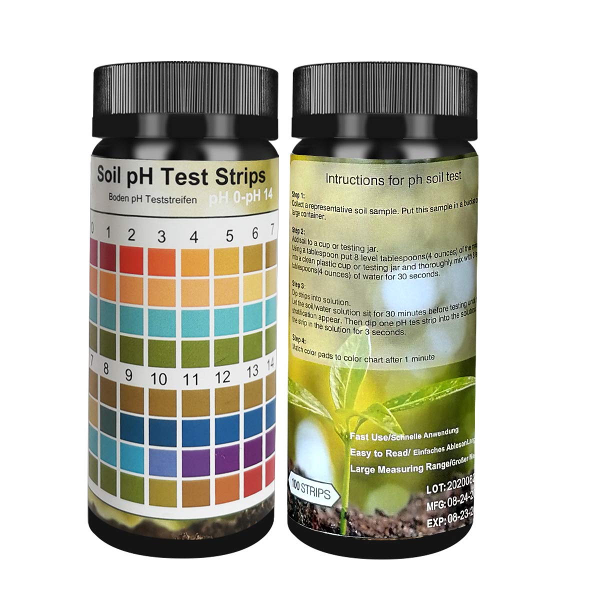 Buy FUNSWTM Soil pH Test Kit, Soil Testing Kit, 100 Tests Soil PH