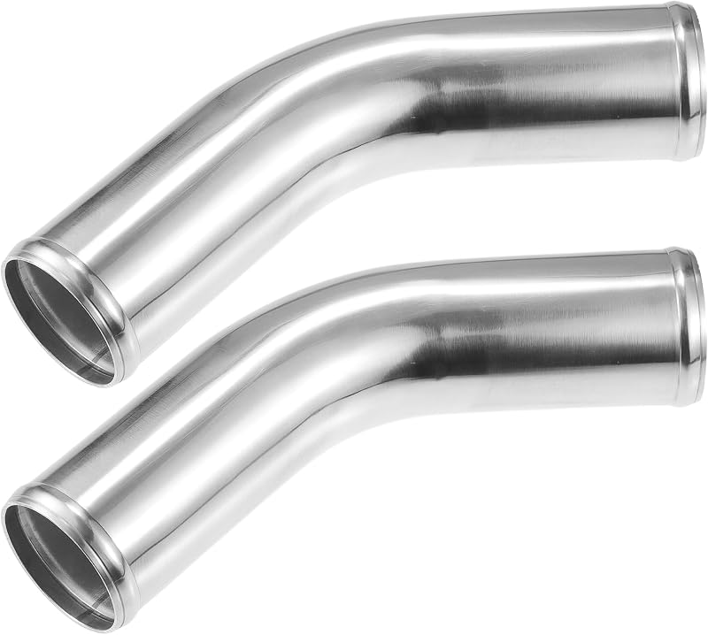 Tubo de intercooler ACROPIX em alumínio 6061, cotovelo 45° com diâmetro externo de 63 mm – Kit com 2 unidades