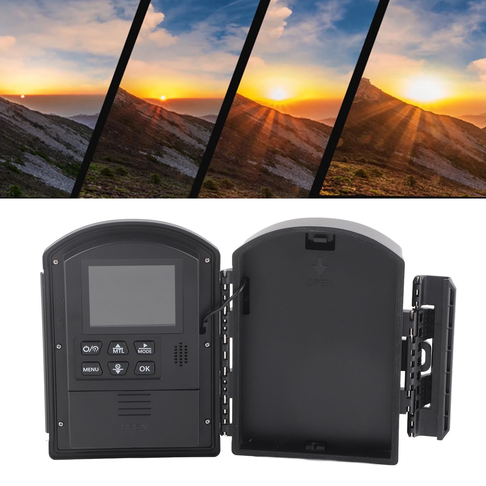 Outdoor Time Lapse Camera 1080P HD with 2.4in TFT Screen for