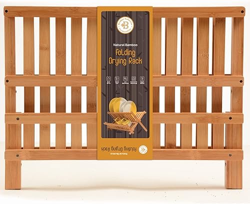 Miniatura 8 de Escurridor de madera bamboo compacto y plegable para vajilla Diseñado por Bambüsi
