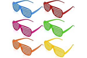 Neon Shutter Shades: Electric Vibes for 80s-90s Parties