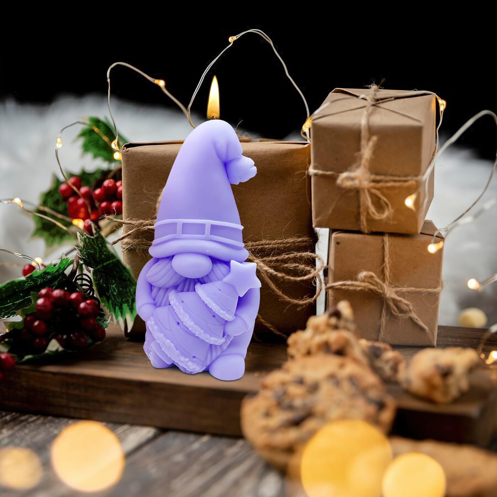 Mallen Voor Kaarsen Siliconen Mal Voor Kerststal - Siliconen Mal - Huisvorm - 3D Gipsvorm - Kerststal - Tafeldecoratie - Siliconen Mallen Voor Doe-het-zelf Kaarsen, Gips DIY Kerstdecoratie Vorm