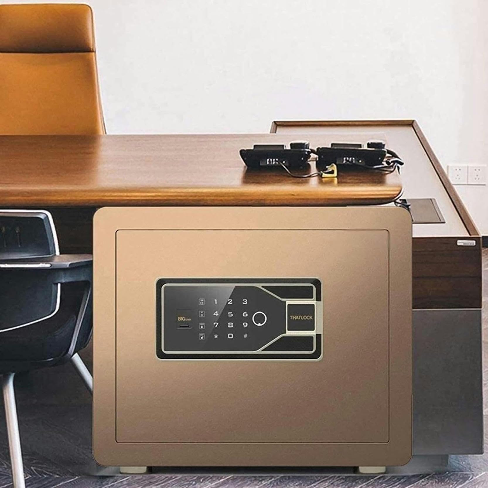 NZPOST Caja Fuerte Digital para el hogar, Caja Fuerte de Pared con Cerradura, Caja Fuerte para Efectivo, Estilo empotrable con Llaves numéricas EME