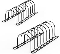 Vista 8 de JAQ Soporte para tapas de olla, organizador de divisores de utensilios de cocina de 10.5 pulgadas para platos, sartenes, tablas de cortar, moldes