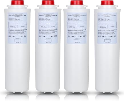 513,00-C Replacement 4 Packs-No Chip,Compatible with EzH2O Bottle Station High Capacity 3000 Gallon,EWF3000 for 513,00-C ERF750, 51299C, 55898C