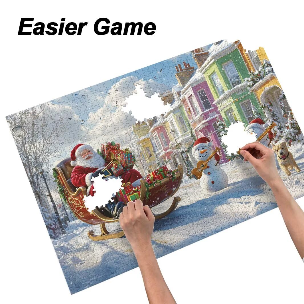 Puzzle Natale, Puzzle 2000 Pezzi Arte per Adulti, Regalo Uomo e Donna -4757