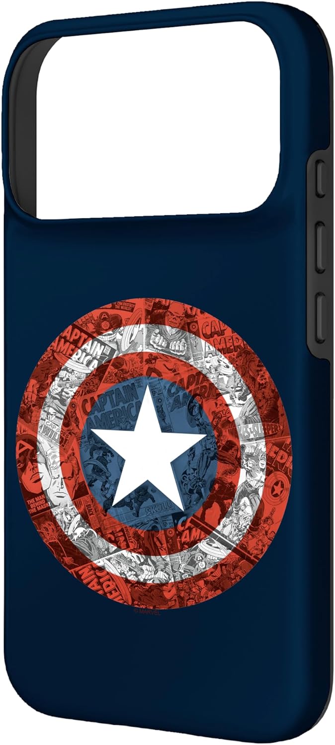 Marvel Captain America Comic Shield Case for iPhone 17 Pro