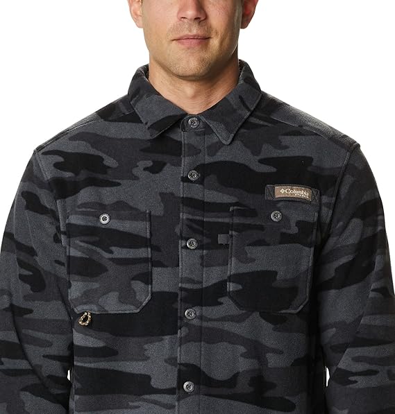 columbia fleece button up