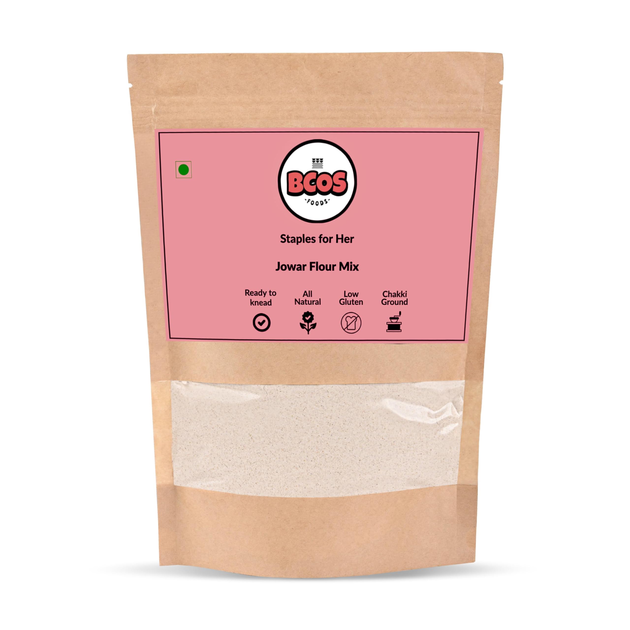 BCOS Foods Jowar Flour | Natural Healthy Low Carb Flour | Low Gluten | Protein & Vitamin Rich | Easy to Cook Flour | Ready to Knead (2 kg) (B0CSDS37B5) Amazon Price History, Amazon Price Tracker